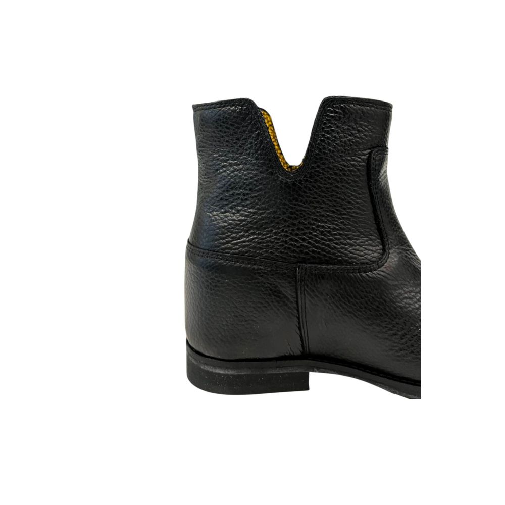 Borbonese Black Leather Women Boot | Regal Royce