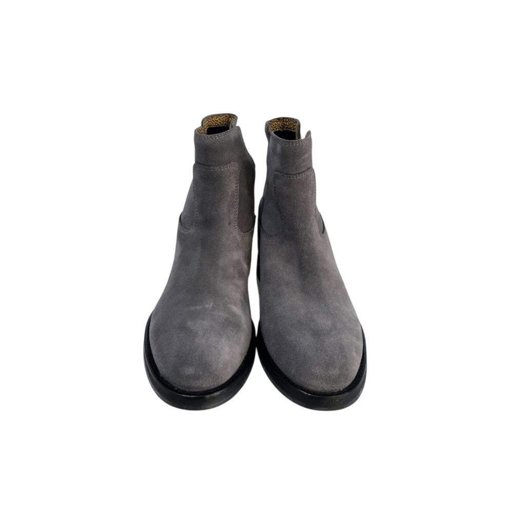 Borbonese Grey Leather Women Boot | Regal Royce
