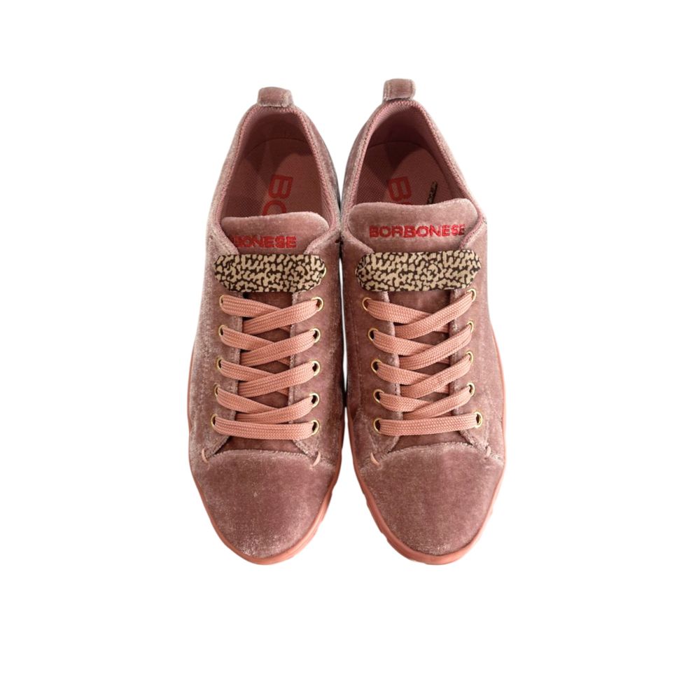 Borbonese Pink Fabric Women Sneakers | Regal Royce