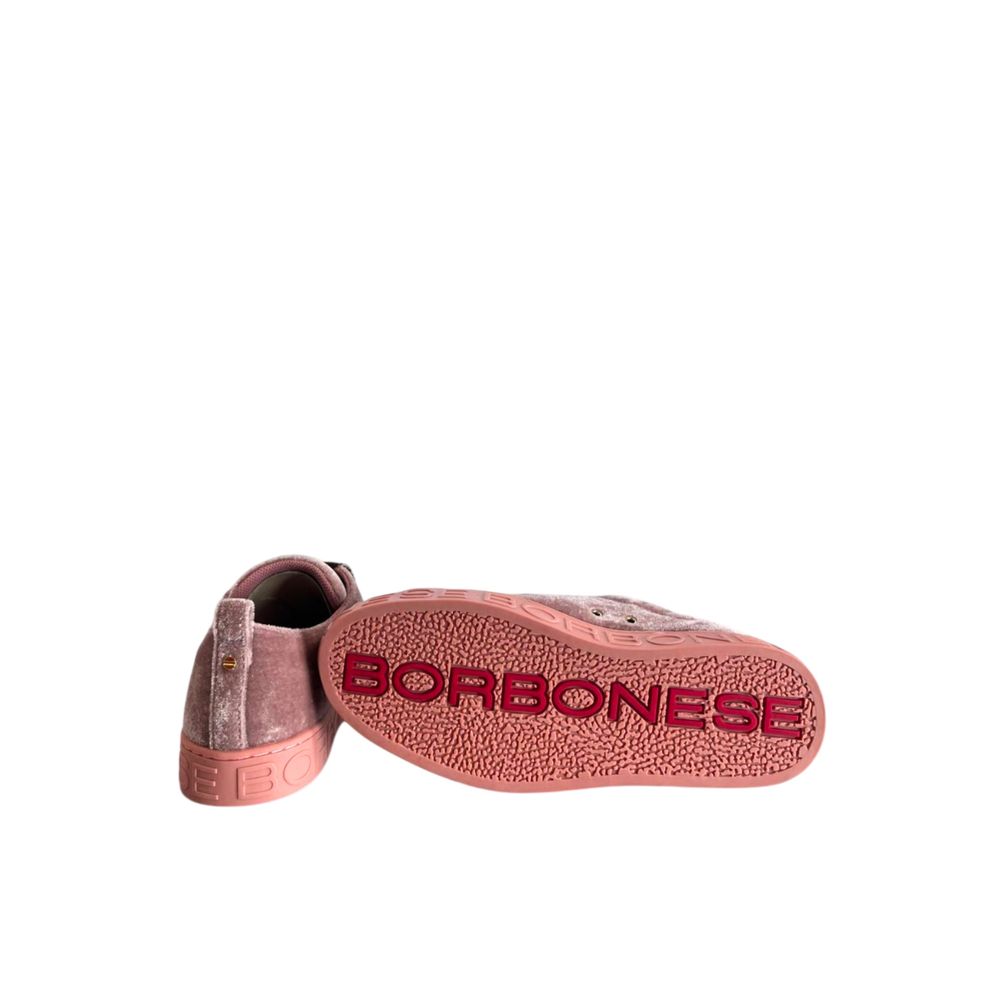 Borbonese Pink Fabric Women Sneakers | Regal Royce