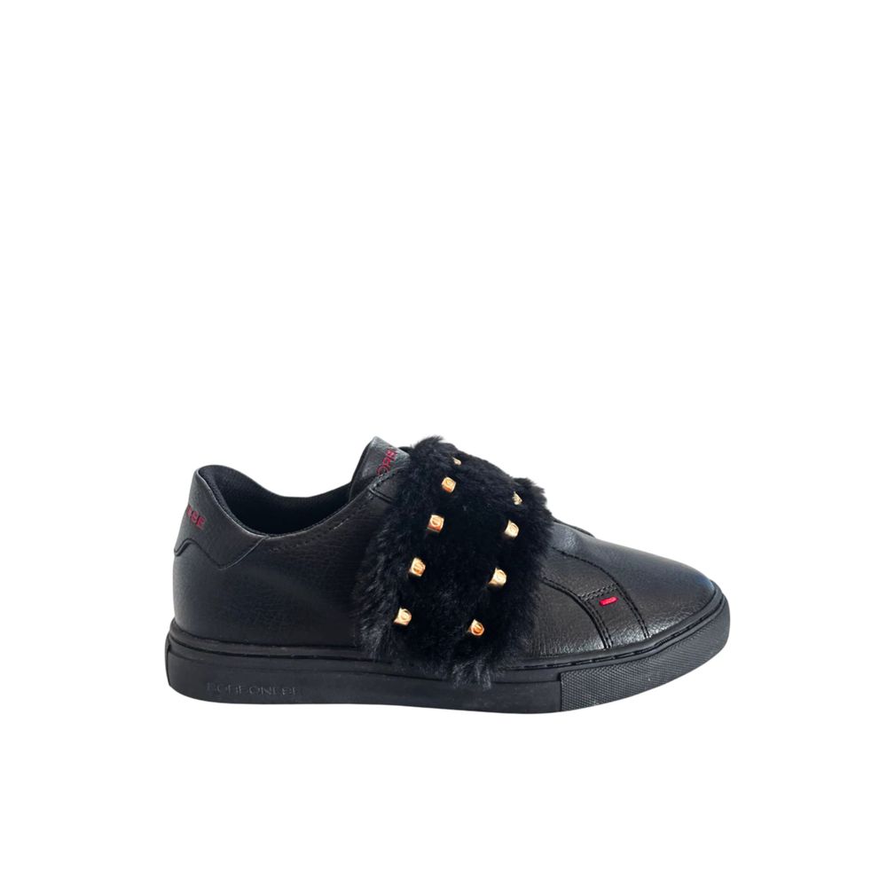 Borbonese Black Rubber Women's Sneaker | Regal Royce