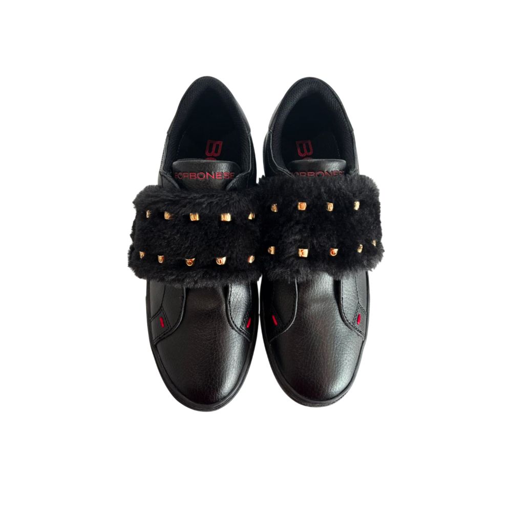 Borbonese Black Rubber Women's Sneaker | Regal Royce