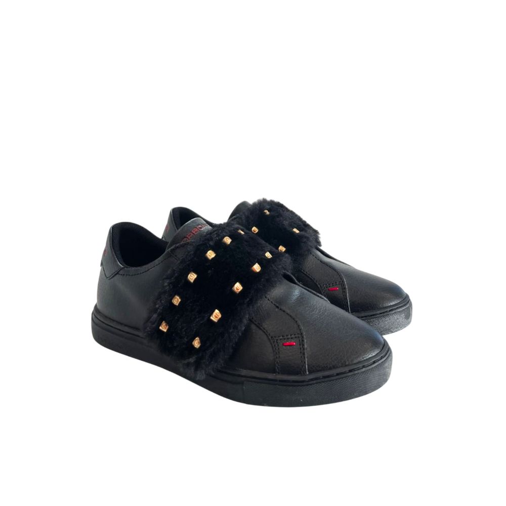 Borbonese Black Rubber Women's Sneaker | Regal Royce