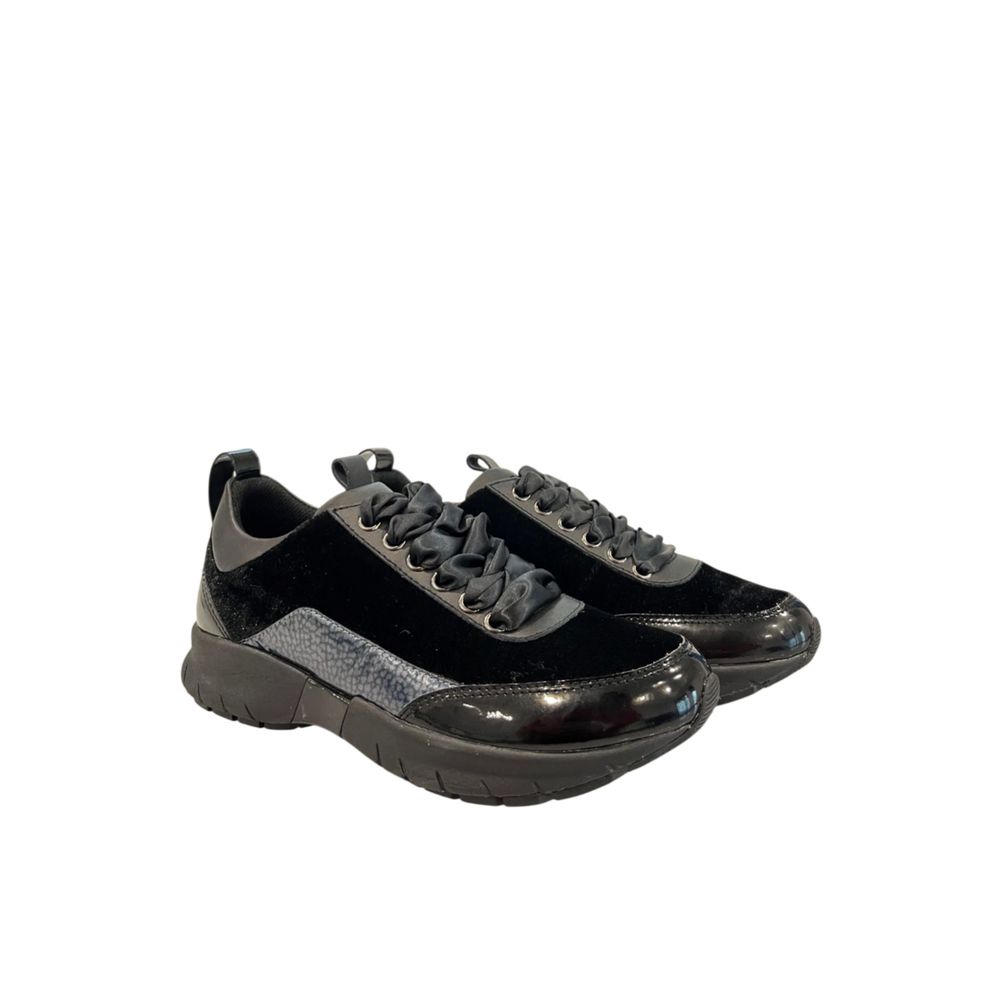 Borbonese Black Fabric Women Sneaker | Regal Royce