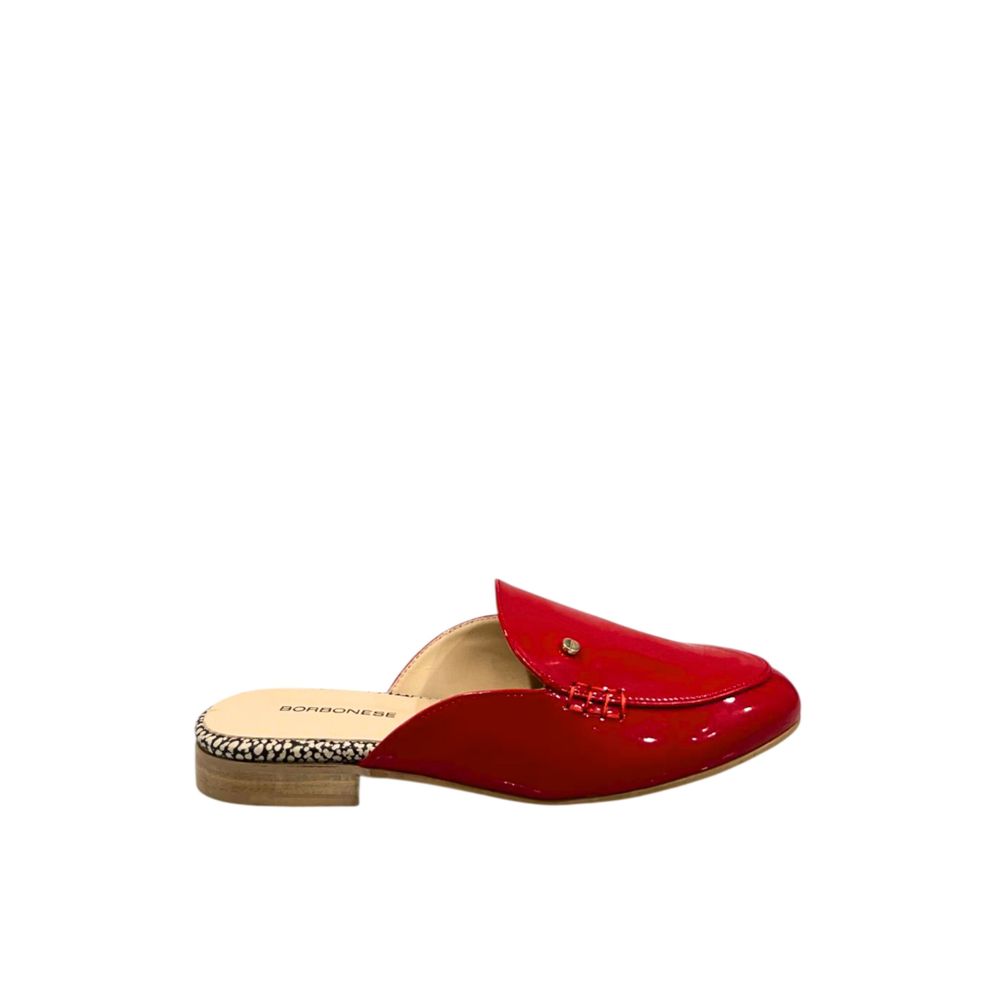 Borbonese Red Leather Women Sandal | Regal Royce