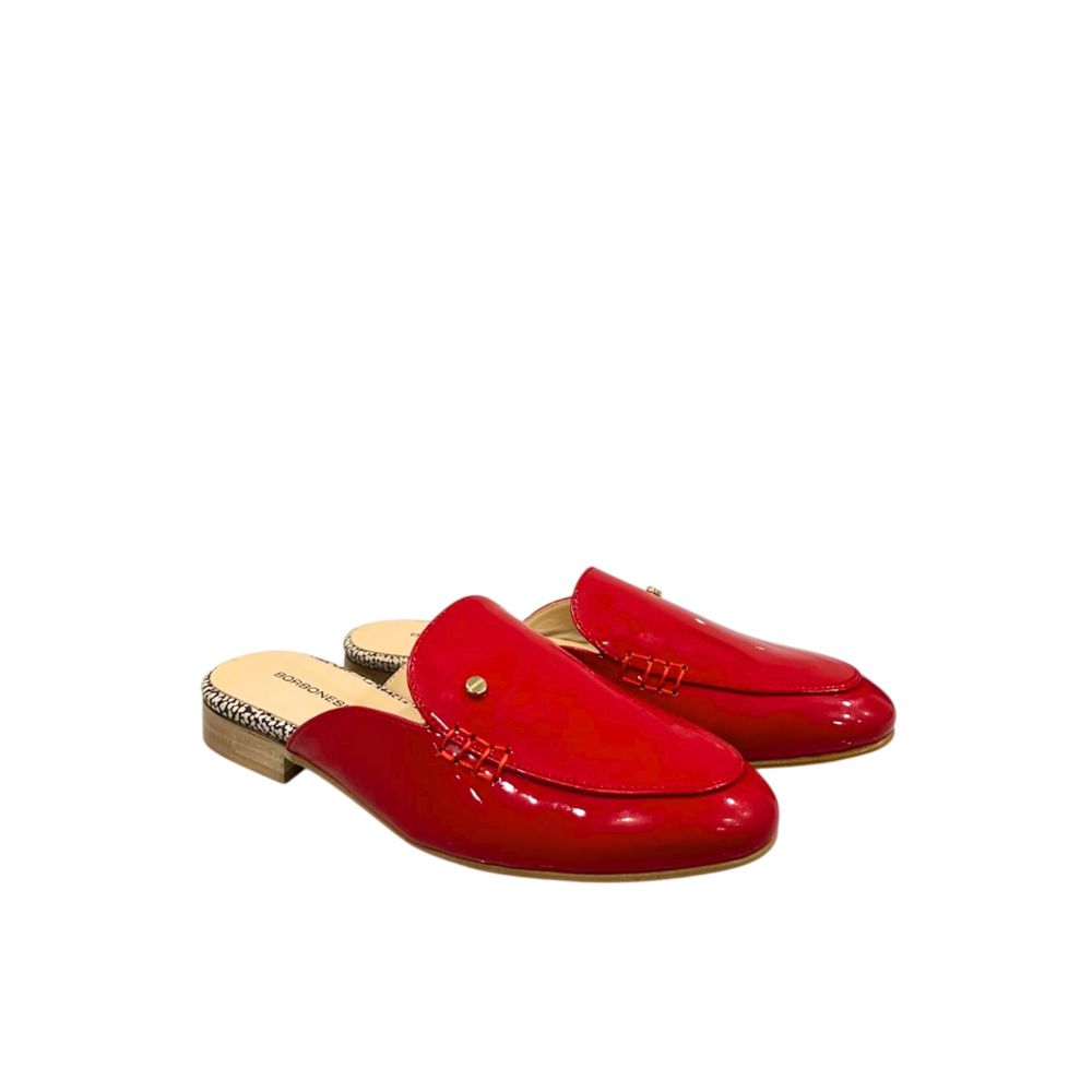 Borbonese Red Leather Women Sandal | Regal Royce