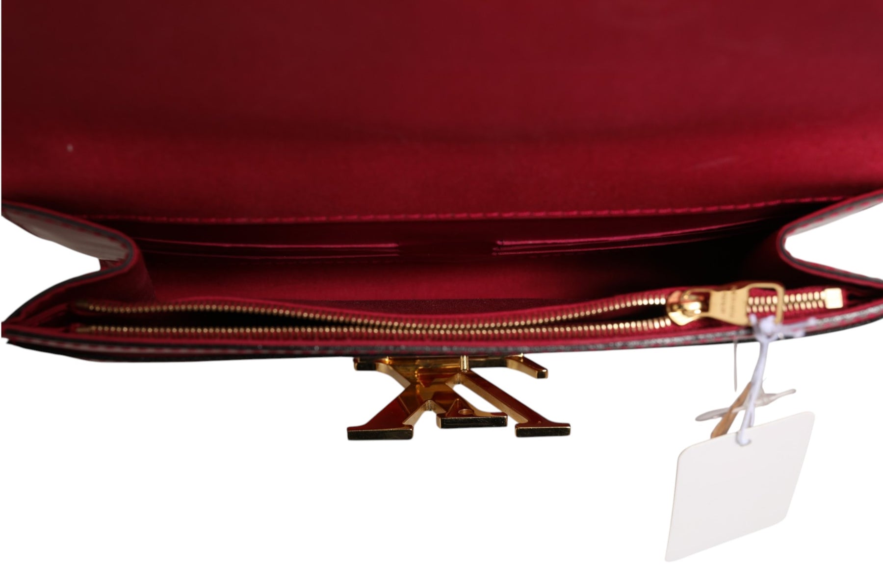 Louis Vuitton Louise PM Red Patent Leather Wallet On Chain | Regal Royce