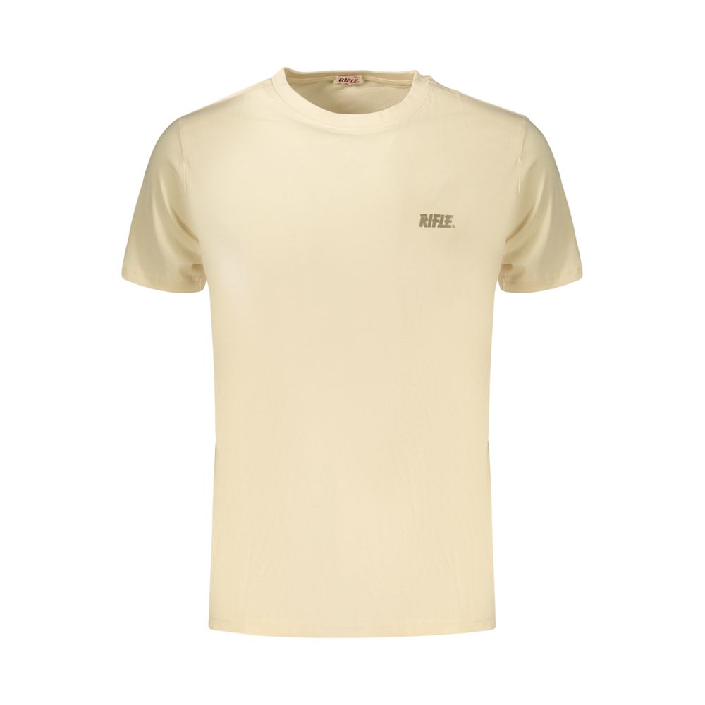 Rifle Beige Cotton Men's T-Shirt | Regal Royce