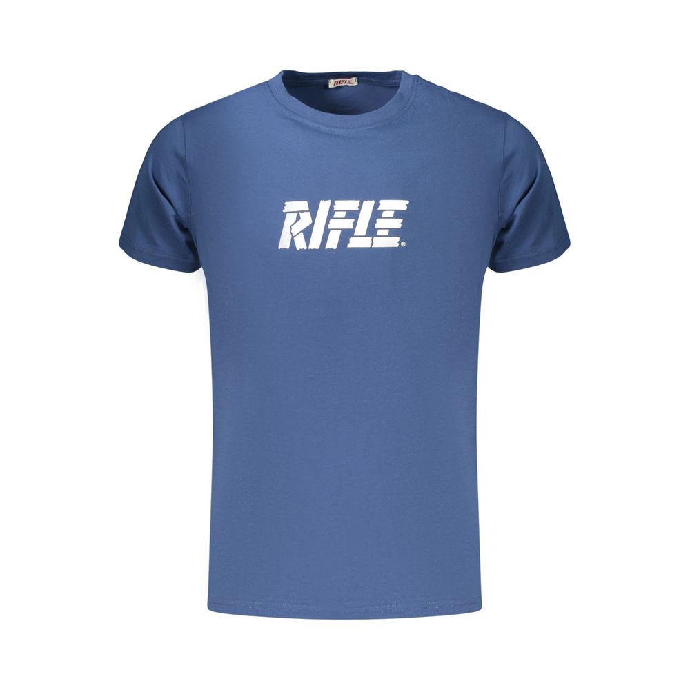 Rifle Blue Cotton Men's T-Shirt | Regal Royce