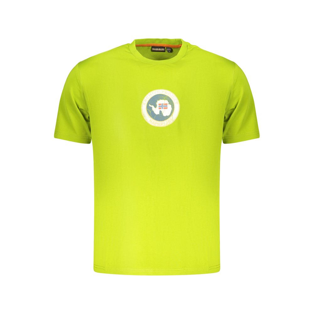 Napapijri Green Cotton Men's T-Shirt | Regal Royce