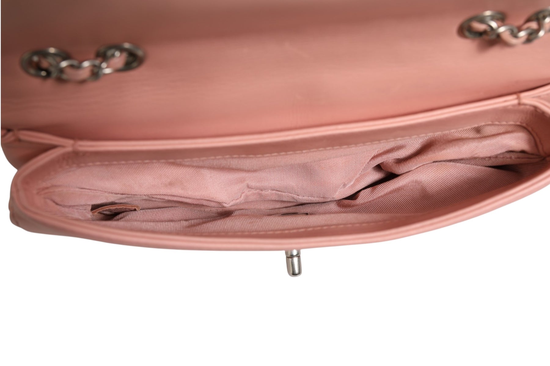 Chanel Small Classic Double Flap Bag Light Pink Chevron | Regal Royce