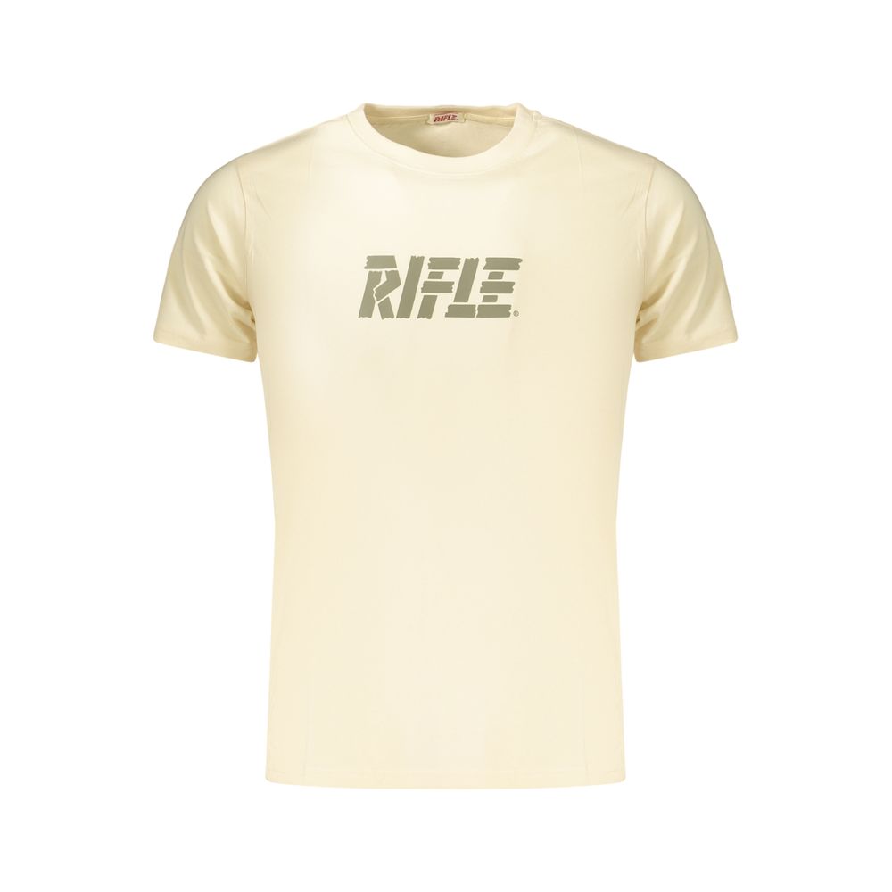 Rifle Beige Cotton Men's T-Shirt | Regal Royce