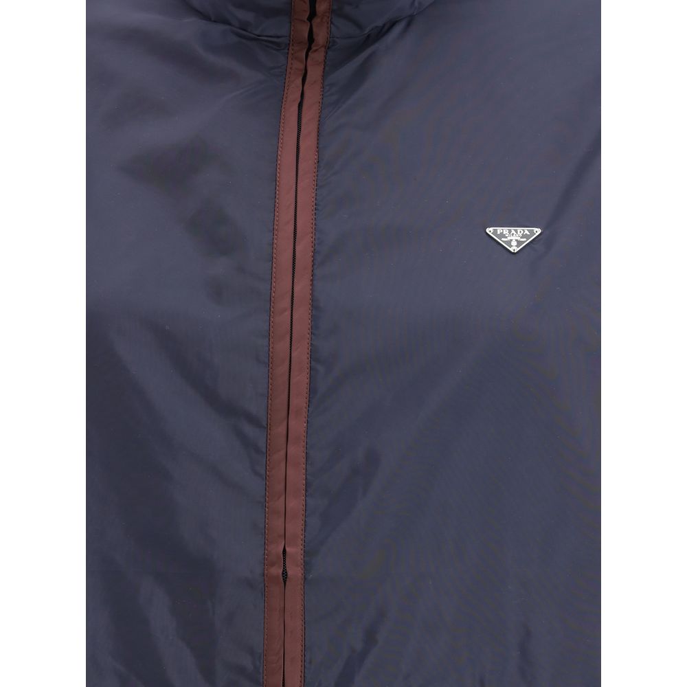 Prada Blue Polyamide Shell Jacket | Regal Royce