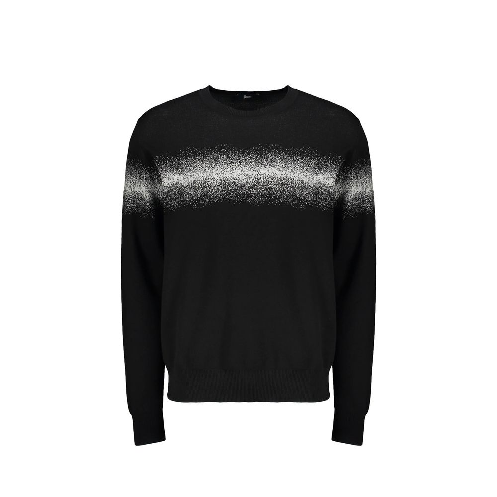 Herno Black Cotton Sweatshirt | Regal Royce