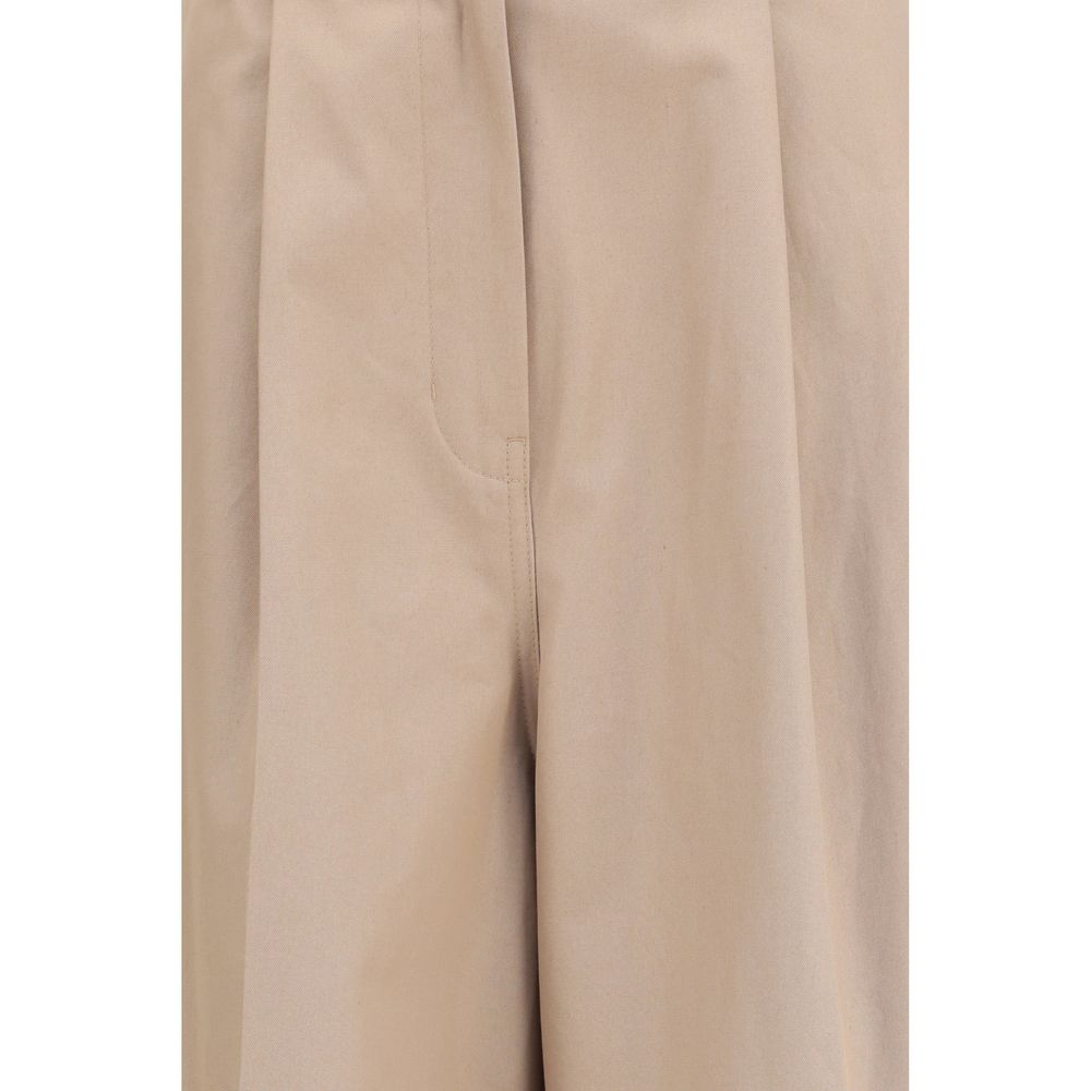Balenciaga Beige Cotton Flared Pants | Regal Royce