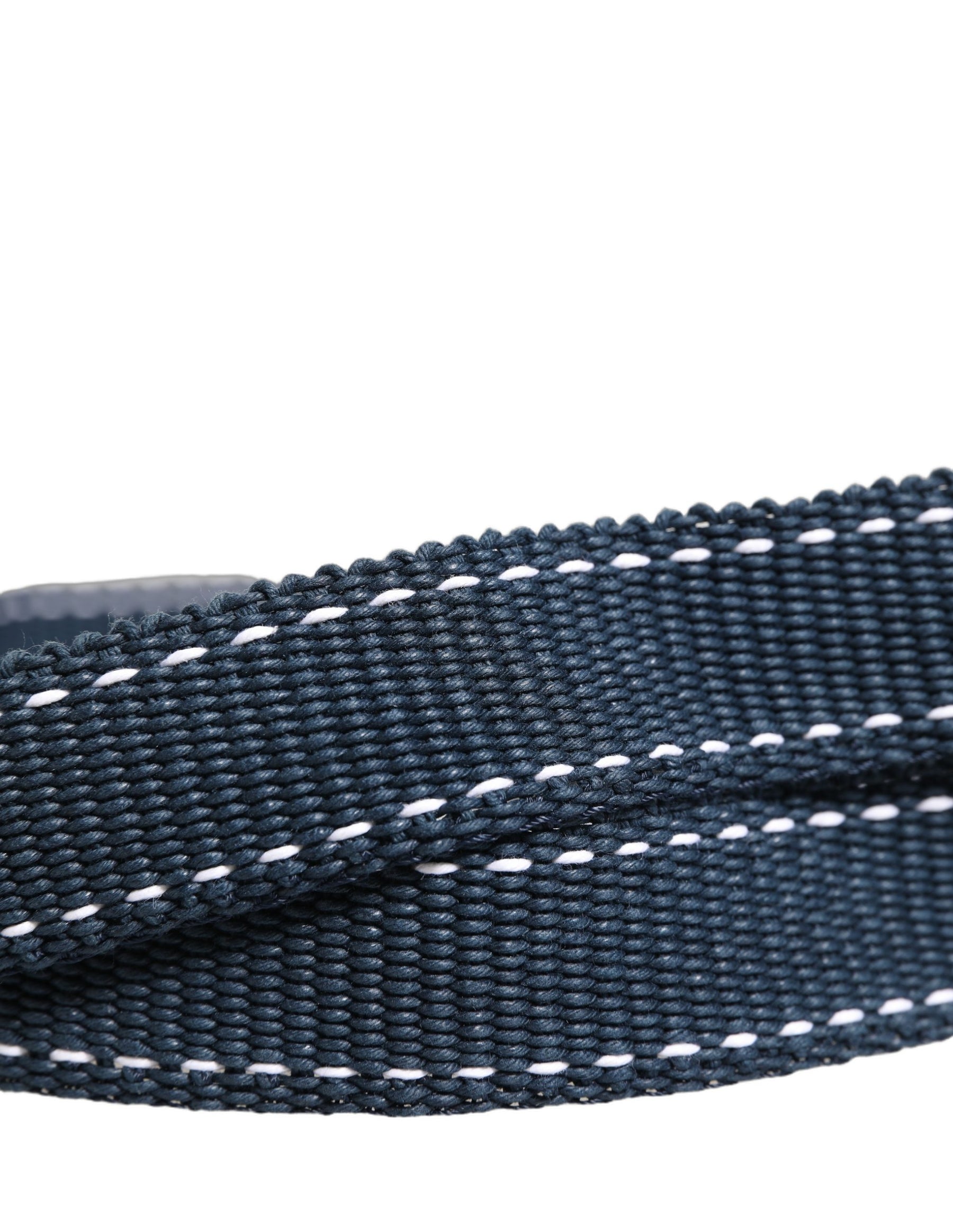 Dolce & Gabbana Blue Cotton Canvas DG Logo Metal Buckle Belt | Regal Royce