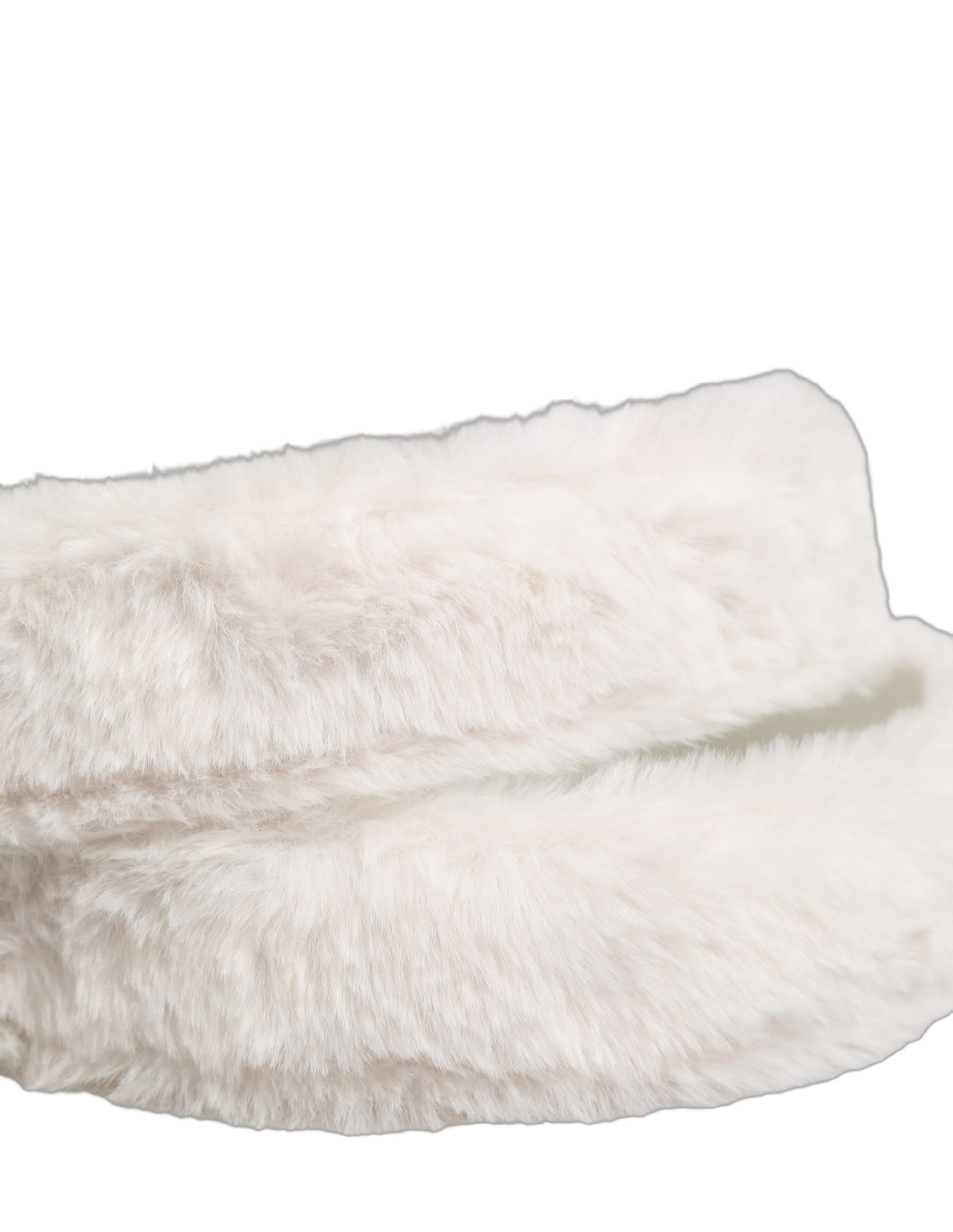 Dolce & Gabbana White Fleece Silver DG Logo Metal Buckle Belt | Regal Royce