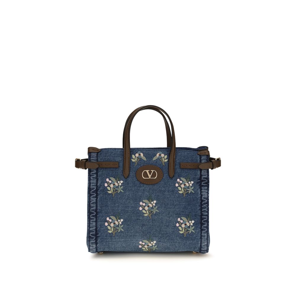 Valentino Garavani Blue Cotton Handbag | Regal Royce
