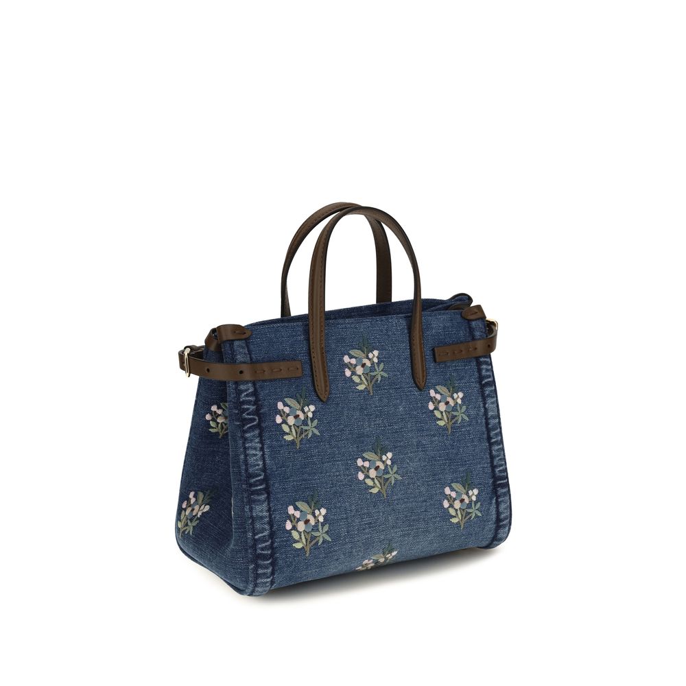 Valentino Garavani Blue Cotton Handbag | Regal Royce