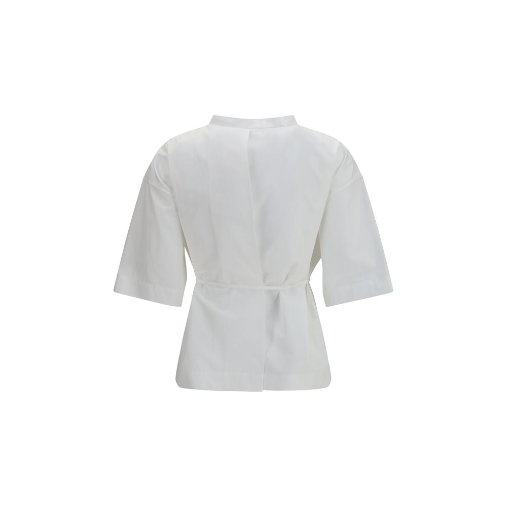 Calvin Klein White Cotton Shortsleeve Shirt | Regal Royce