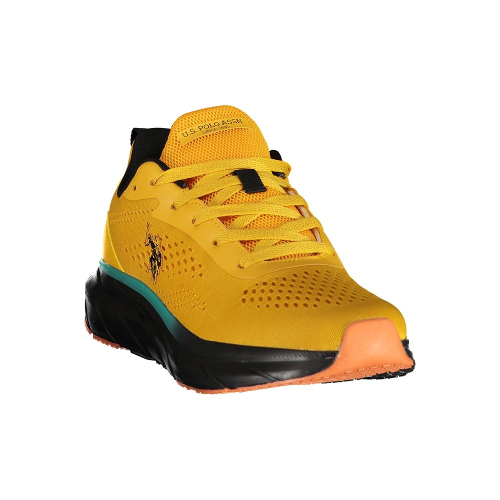 U.S. POLO ASSN. Yellow Polyester Men's Sneaker | Regal Royce