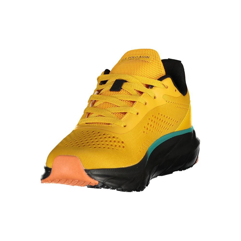 U.S. POLO ASSN. Yellow Polyester Men's Sneaker | Regal Royce