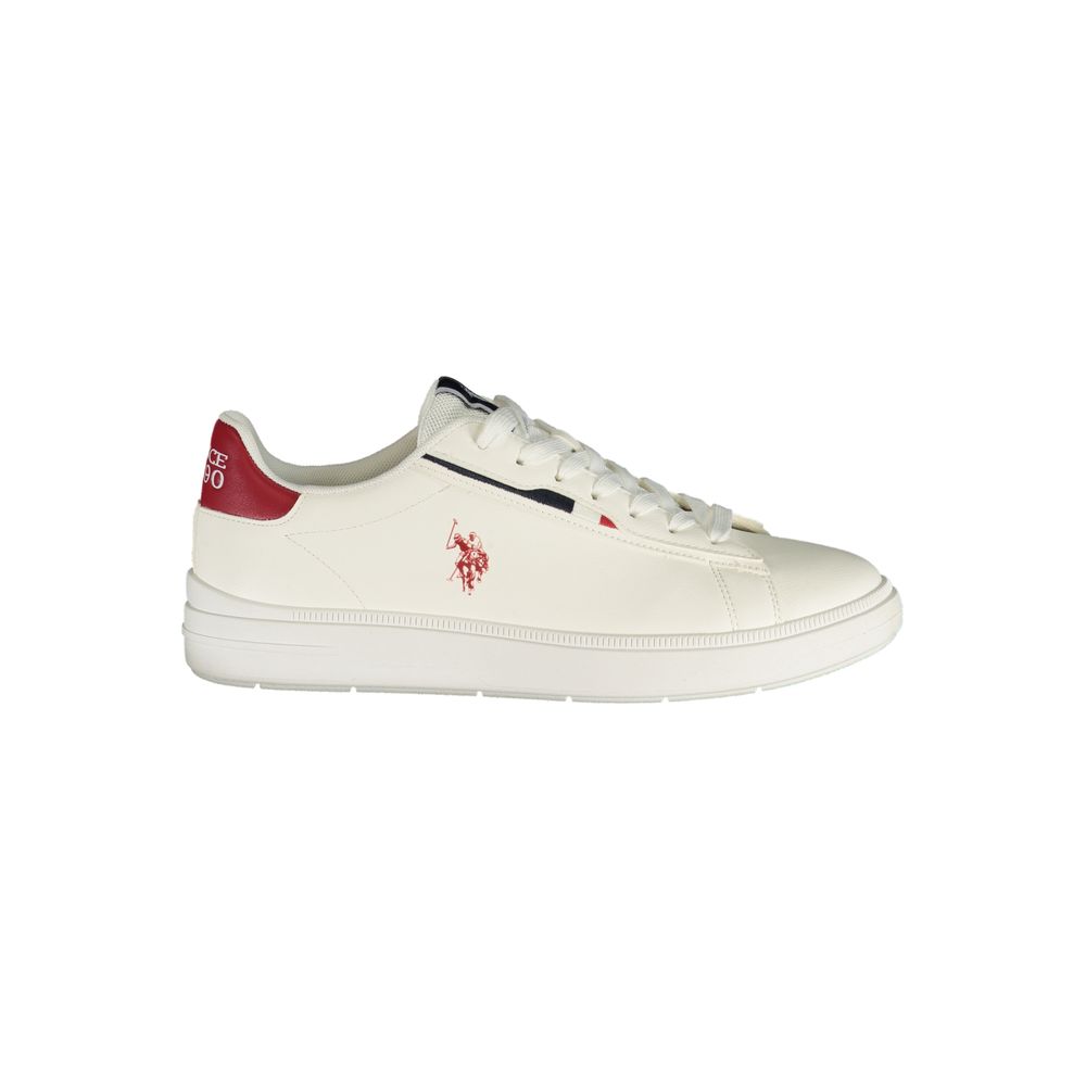 U.S. POLO ASSN. White Polyurethane Men's Sneaker | Regal Royce
