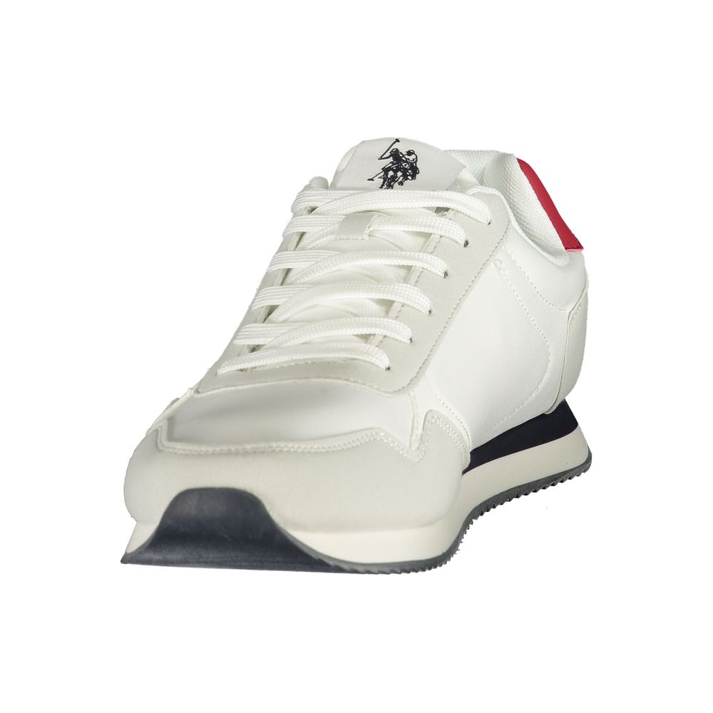 U.S. POLO ASSN. White Polyurethane Men's Sneaker | Regal Royce