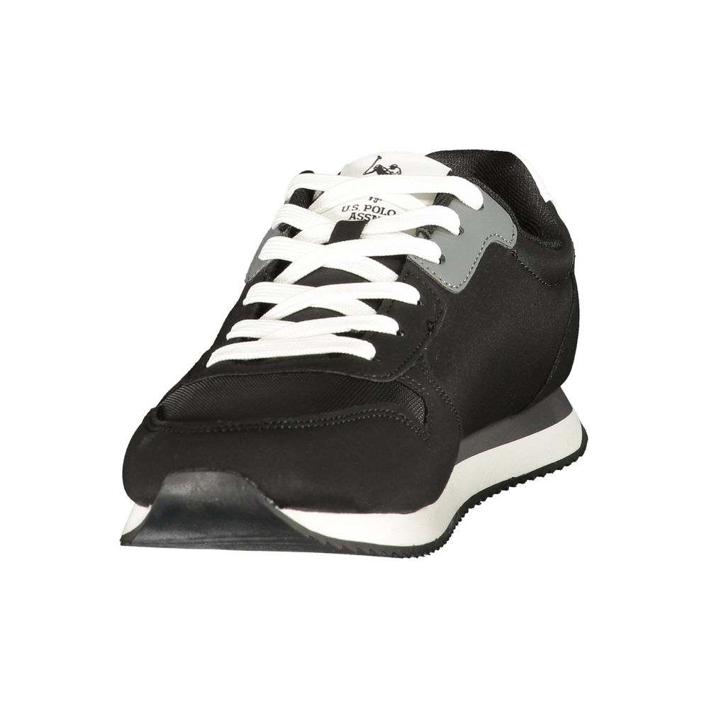 U.S. POLO ASSN. Black Polyurethane Men's Sneaker | Regal Royce