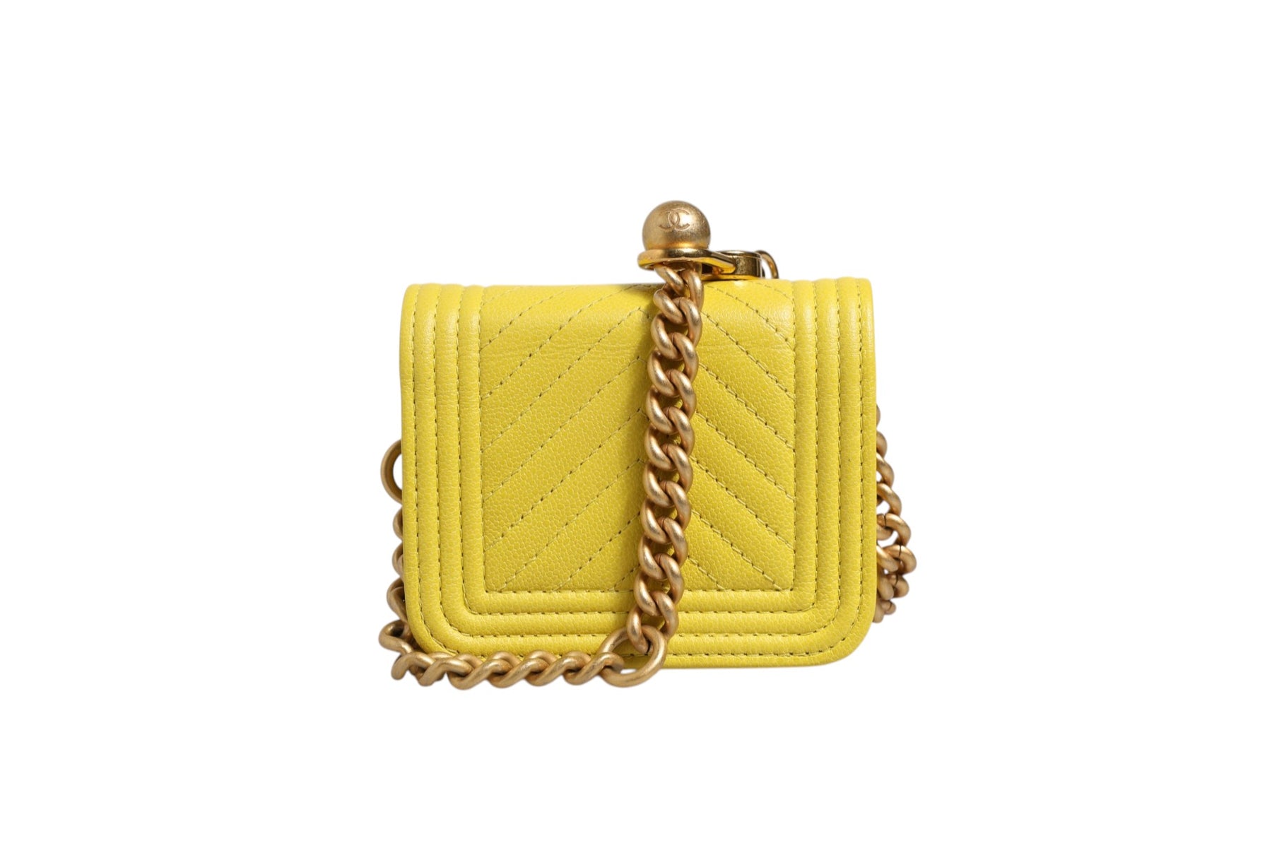 Chanel Crossbody Yellow Leather Bag | Regal Royce