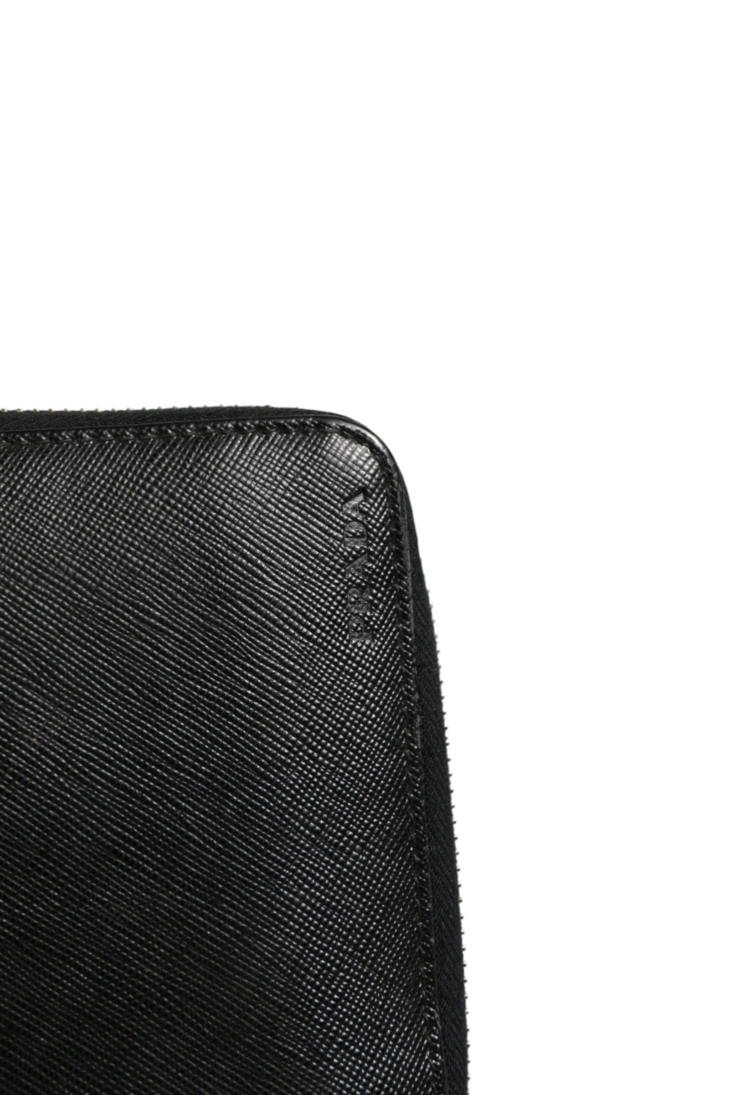 Prada Baltico Saffiano Leather Zip Travel Wallet