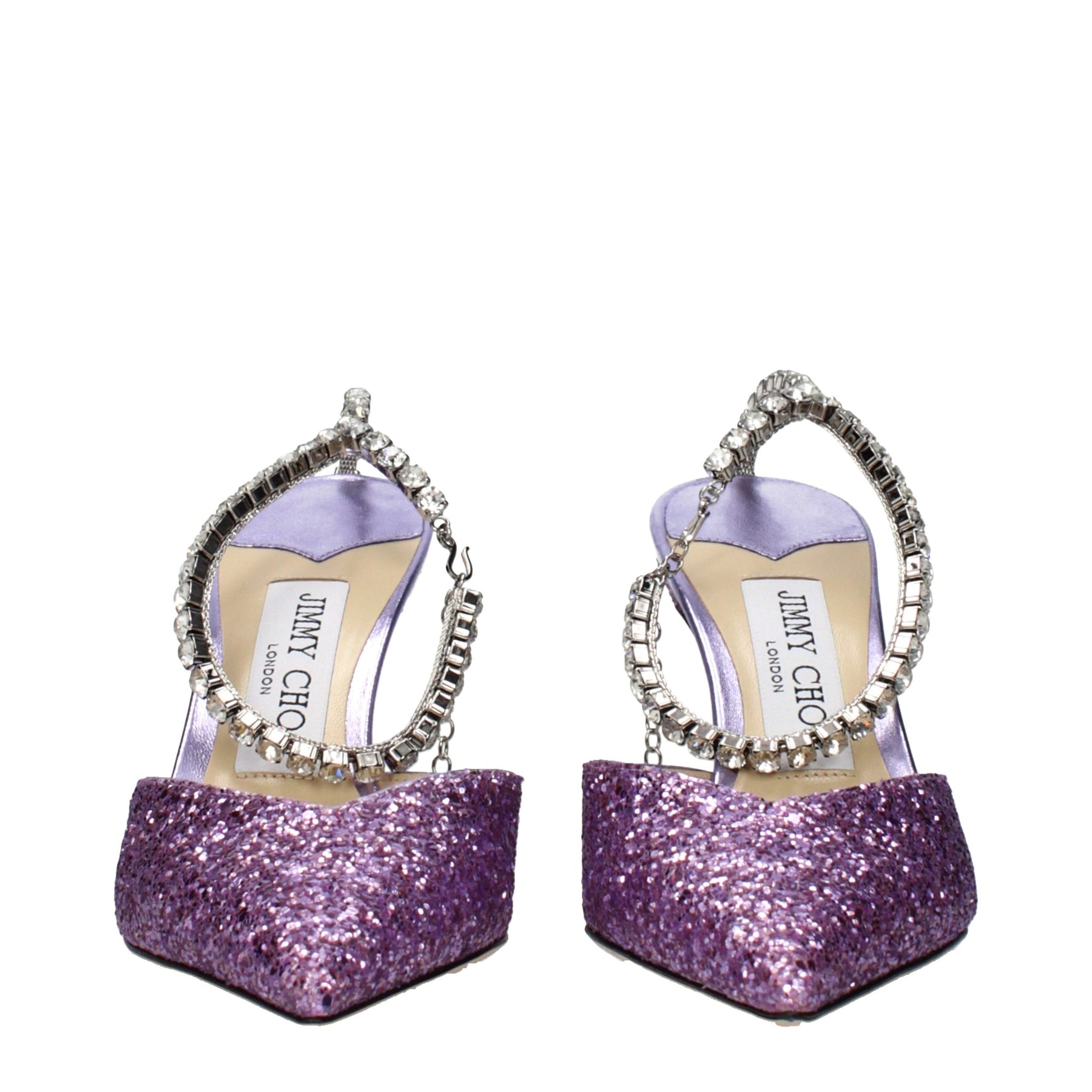 Jimmy Choo Purple Plastic Stiletto Heel Sandals | Regal Royce