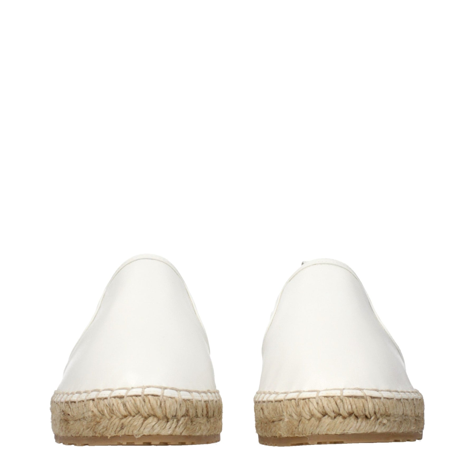 Jimmy Choo White Leather Espadrilles | Regal Royce