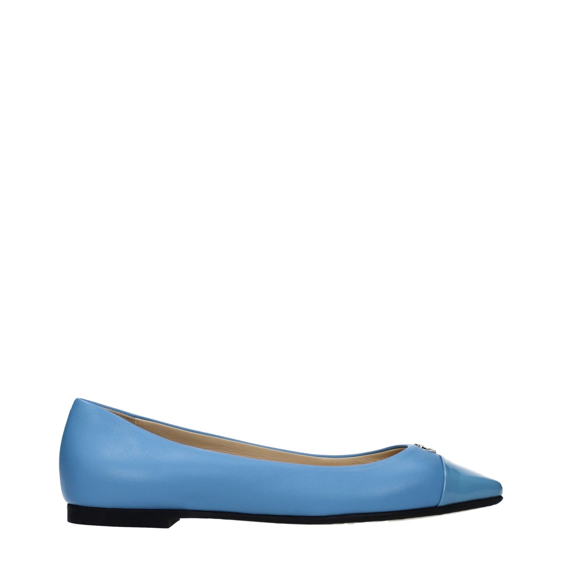 Jimmy Choo Light Blue Leather Ballet Flats | Regal Royce