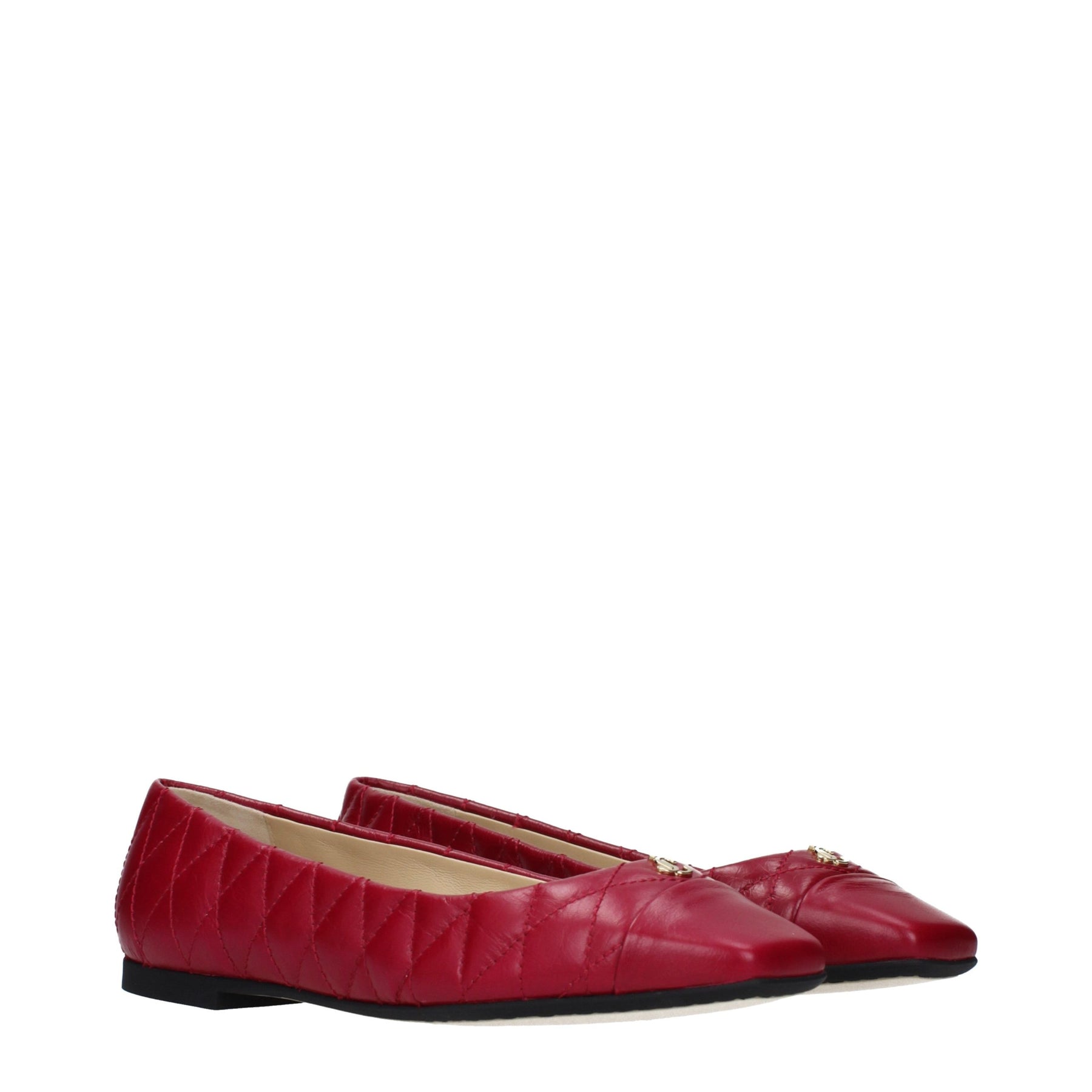 Jimmy Choo Pink Leather Ballet Flats | Regal Royce