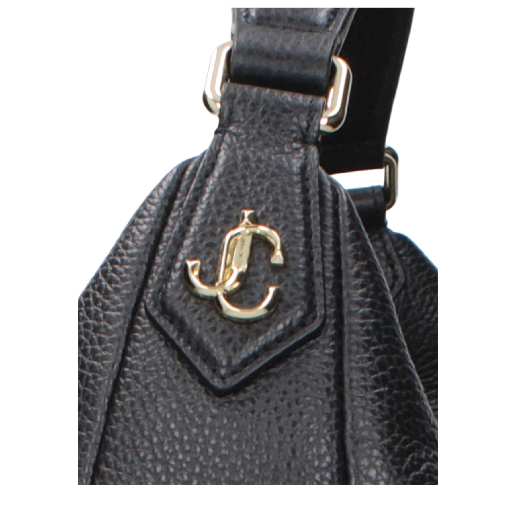 Jimmy Choo Black Leather Shoulder Bag | Regal Royce