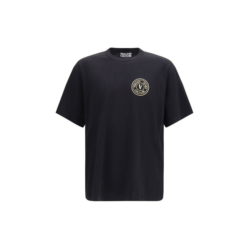 Versace Jeans Black Cotton T-Shirt | Regal Royce
