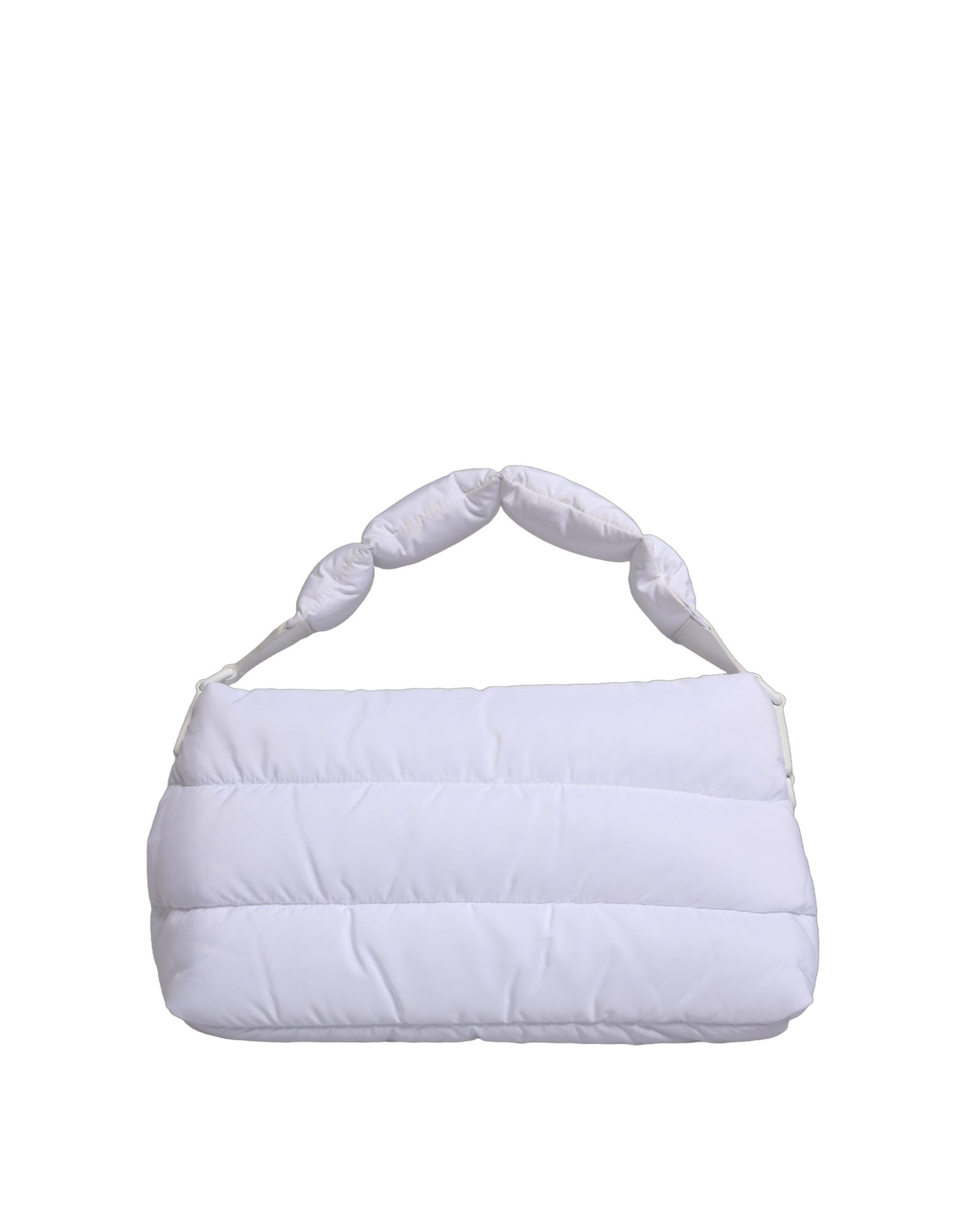 Dolce & Gabbana White Logo Plaque Polyester Quilted Shoulder Borse Bag | Regal Royce