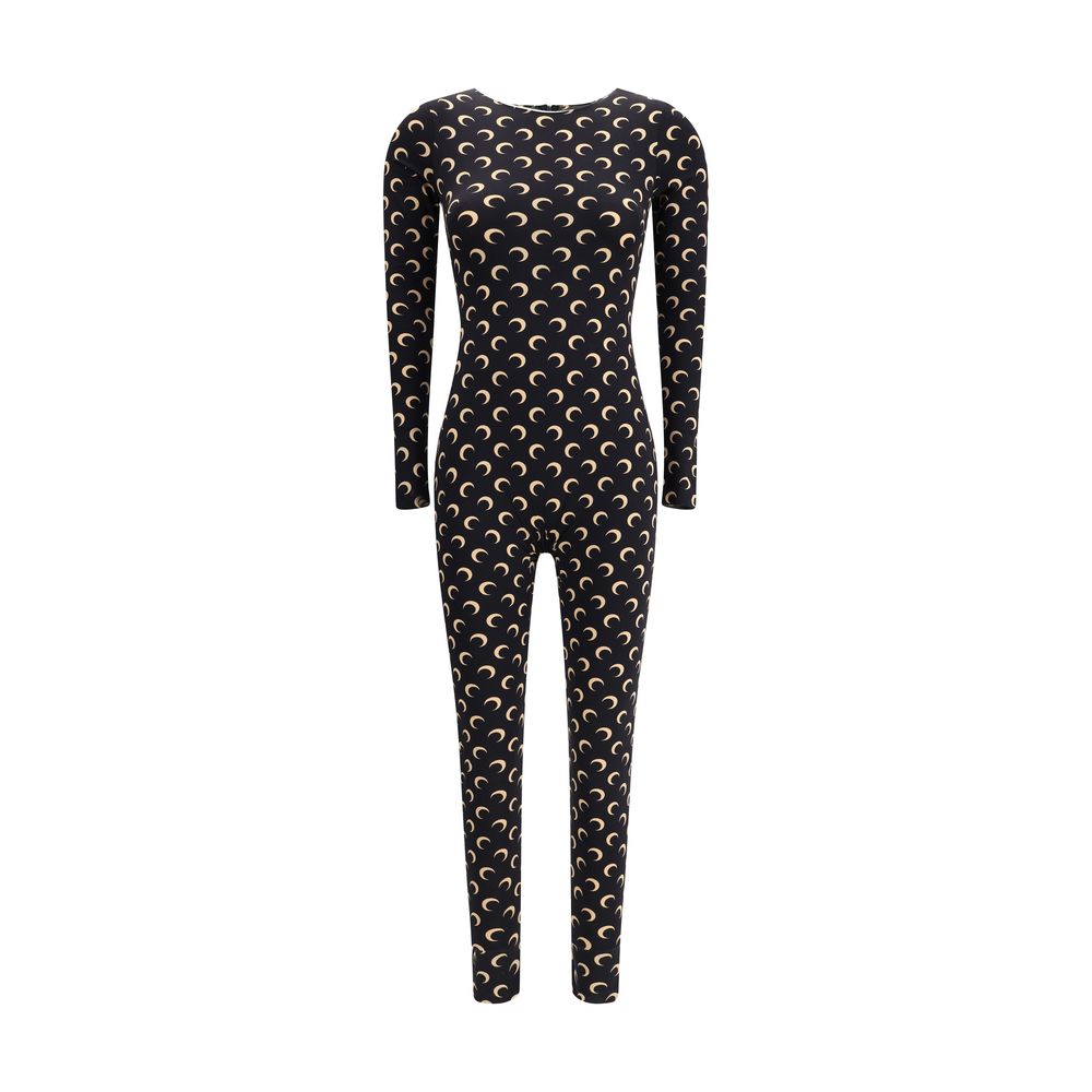 Marine Serre Brown Polyamide Jumpsuit | Regal Royce