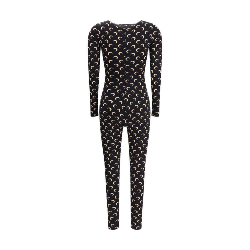 Marine Serre Brown Polyamide Jumpsuit | Regal Royce