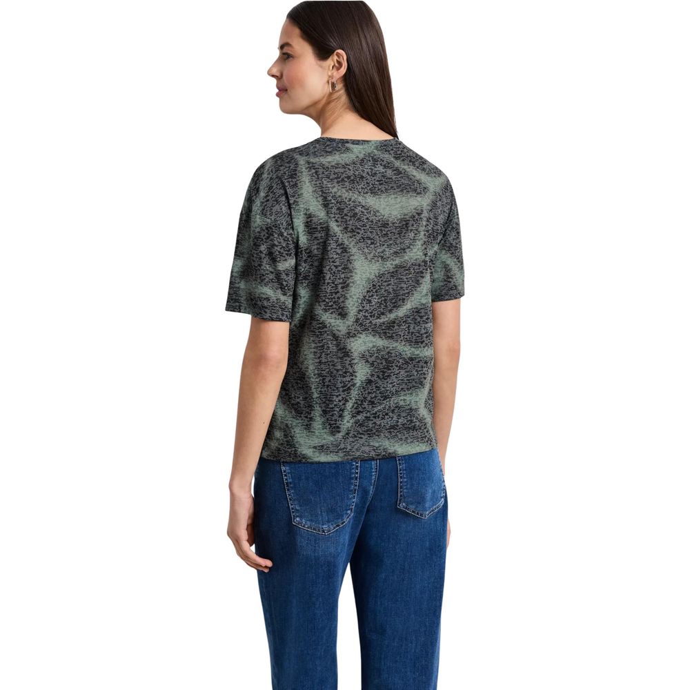 Street One Bicolor Polyester T-Shirt | Regal Royce