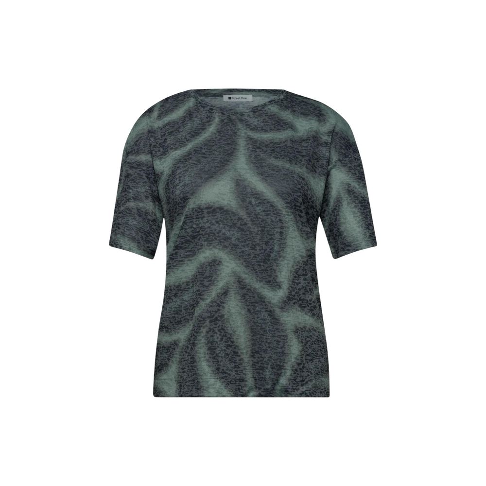 Street One Bicolor Polyester T-Shirt | Regal Royce