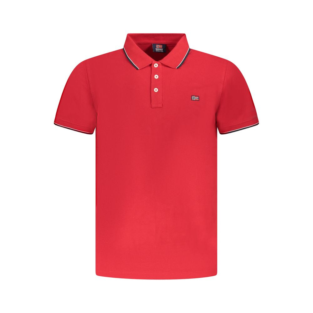 Norway 1963 Red Cotton Men Polo | Regal Royce