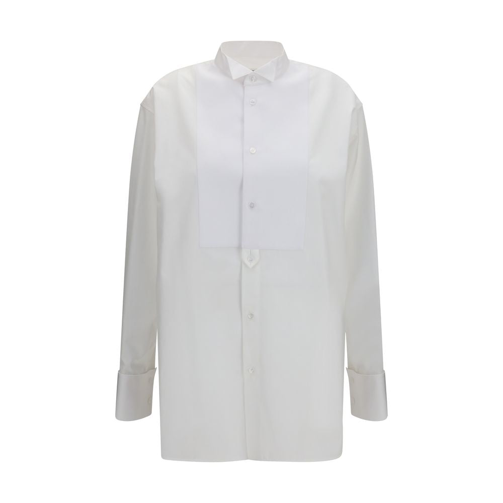 Saint Laurent White Cotton Dress Shirt | Regal Royce