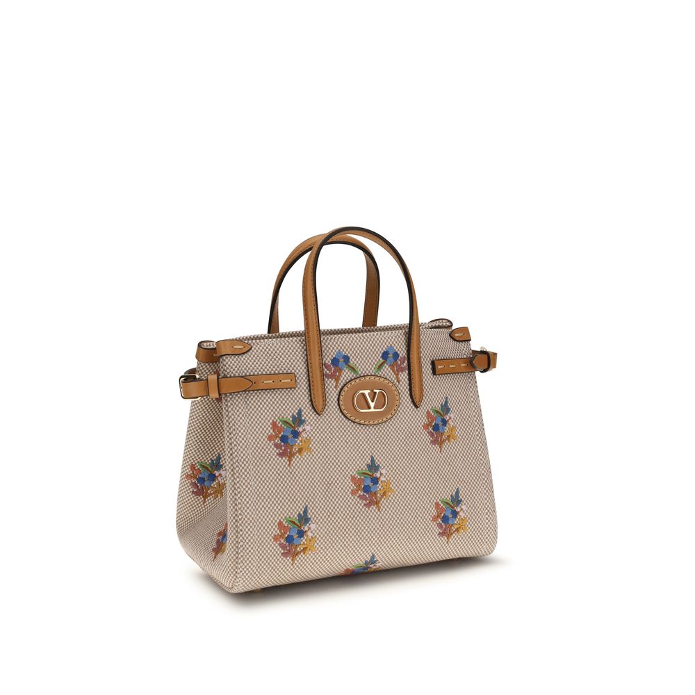 Valentino Garavani Beige Cotton Handbag | Regal Royce
