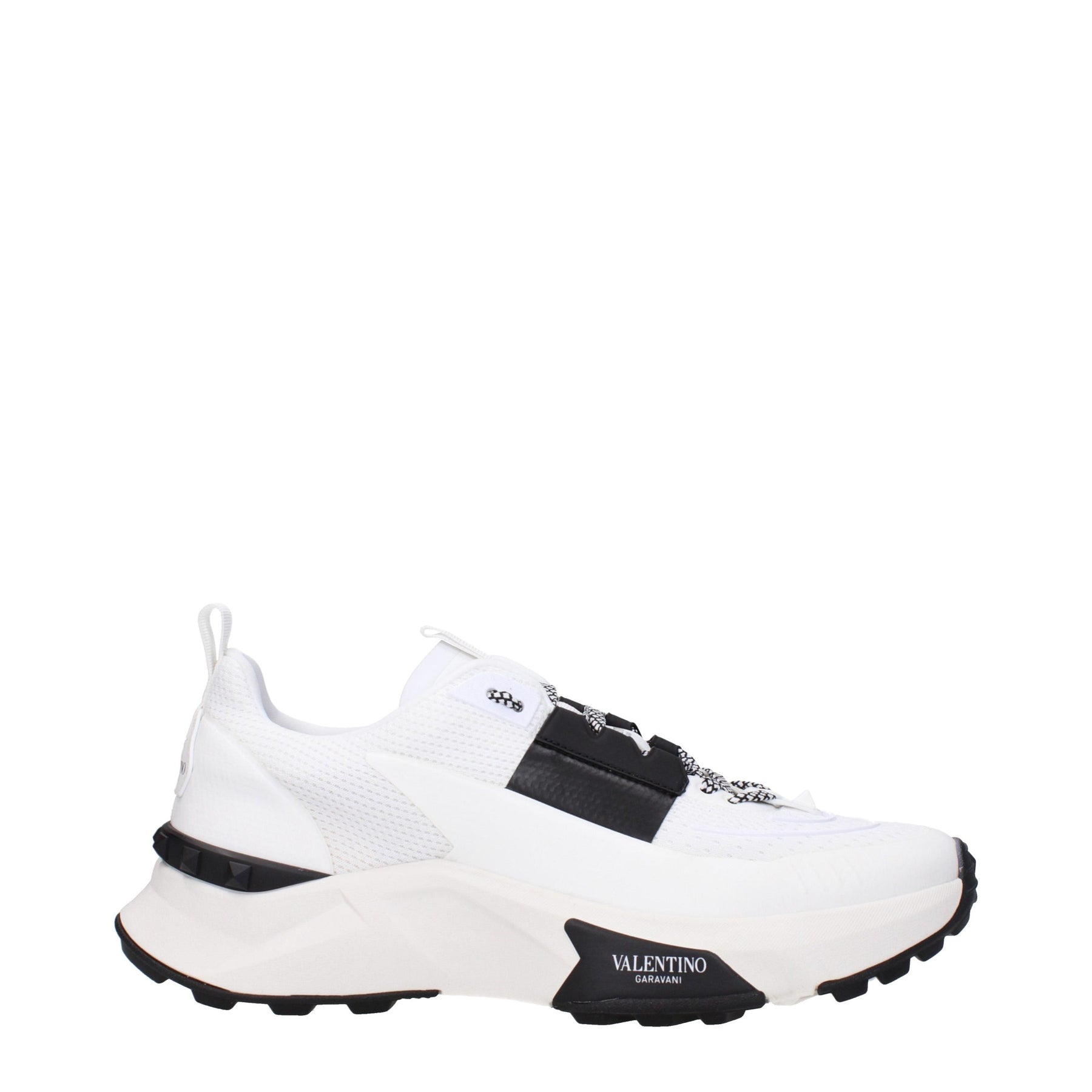 Valentino Garavani White Fabric Athletic Sneakers | Regal Royce