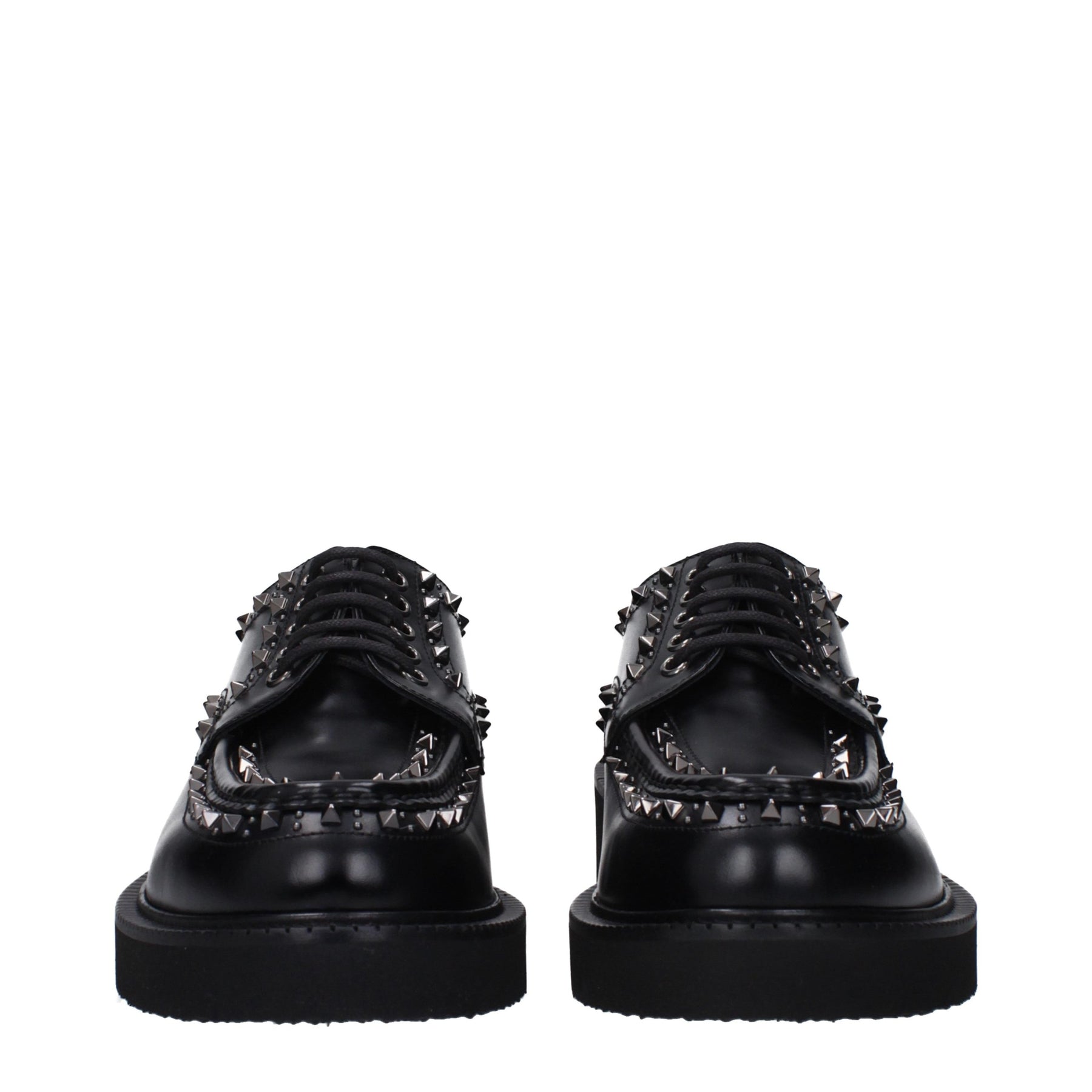 Valentino Garavani Black Leather Oxfords And Derbies | Regal Royce