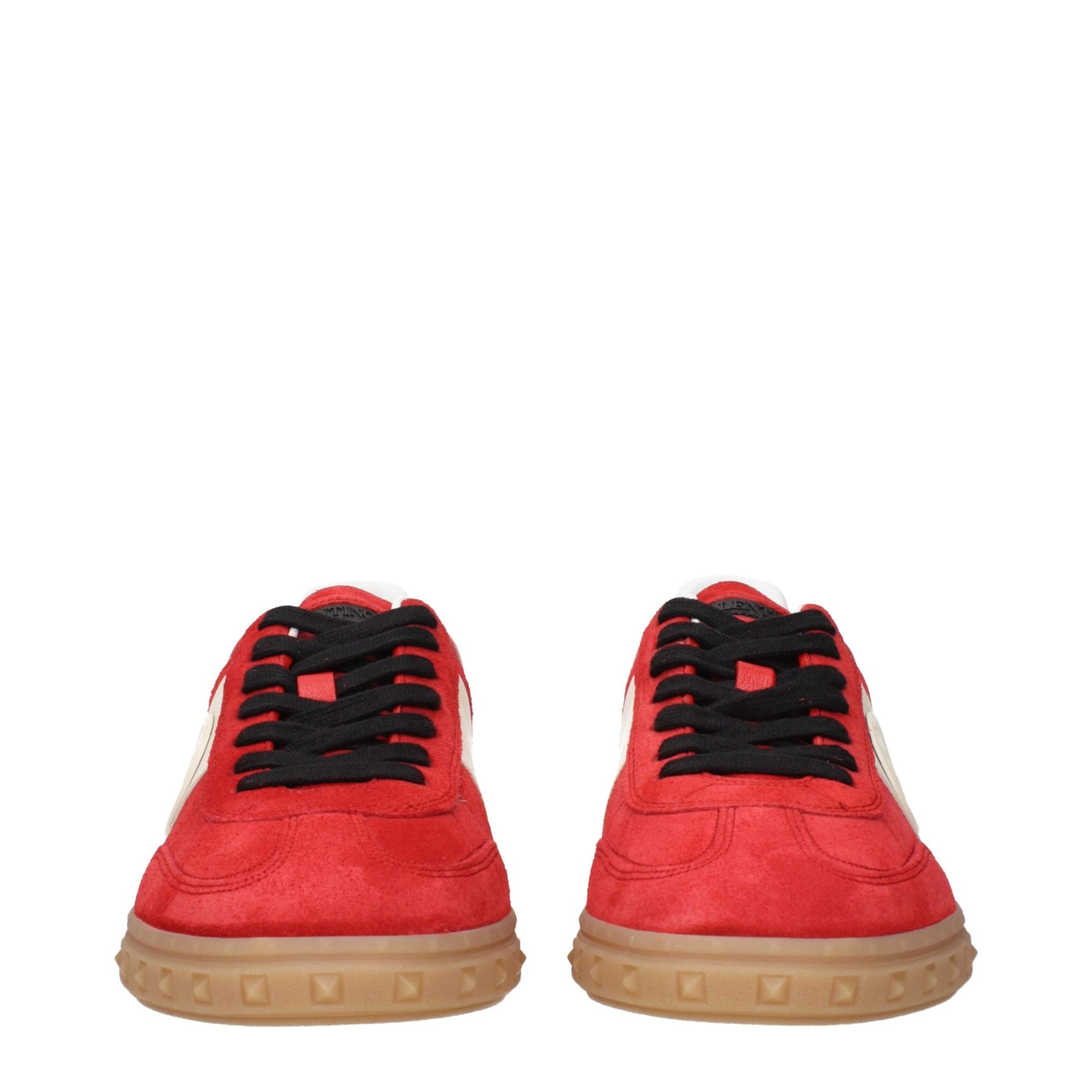 Valentino Garavani Red Leather Low Top Sneakers | Regal Royce