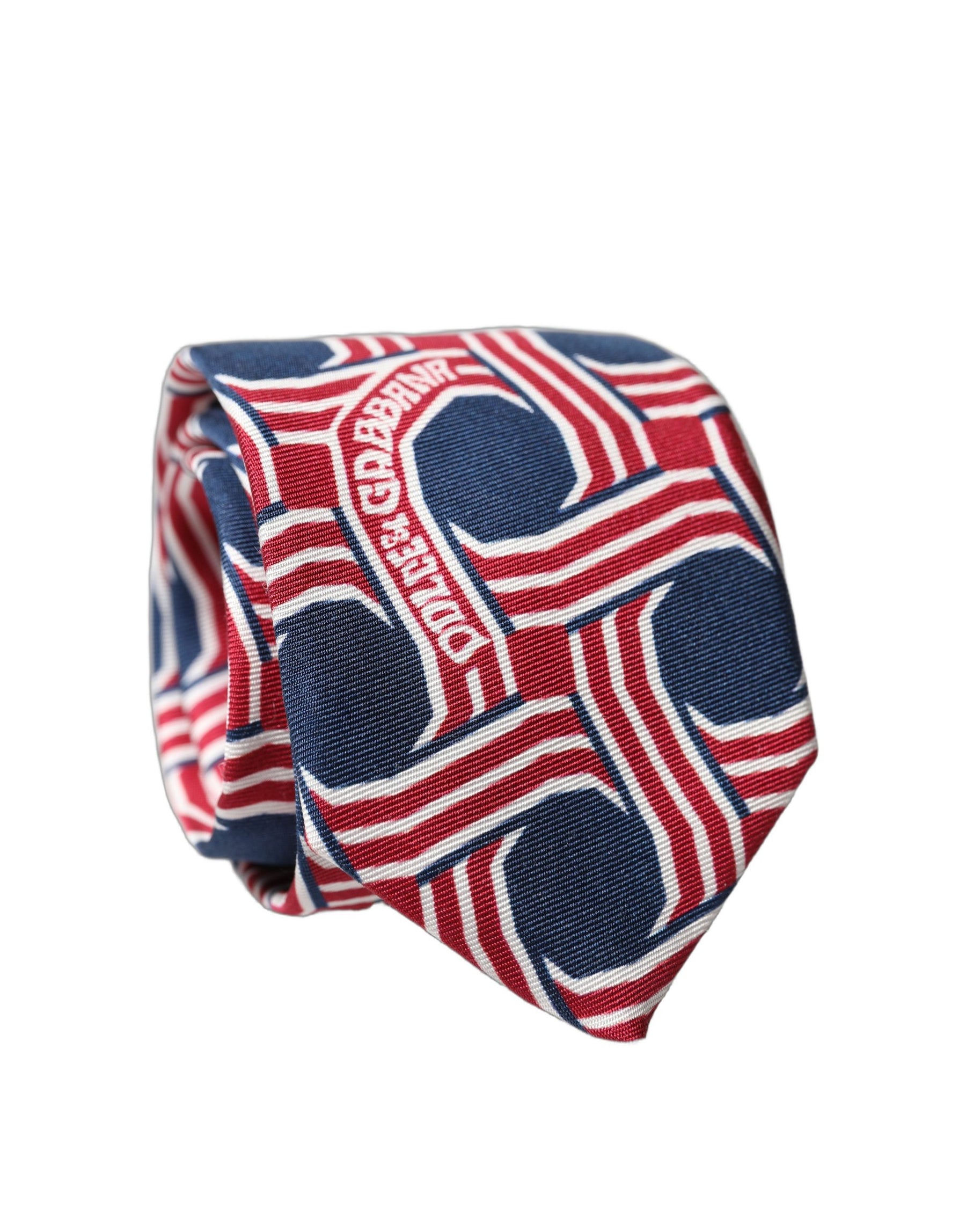 Dolce & Gabbana Multicolor Patterned Silk Adjustable Men Tied Necktie Tie | Regal Royce