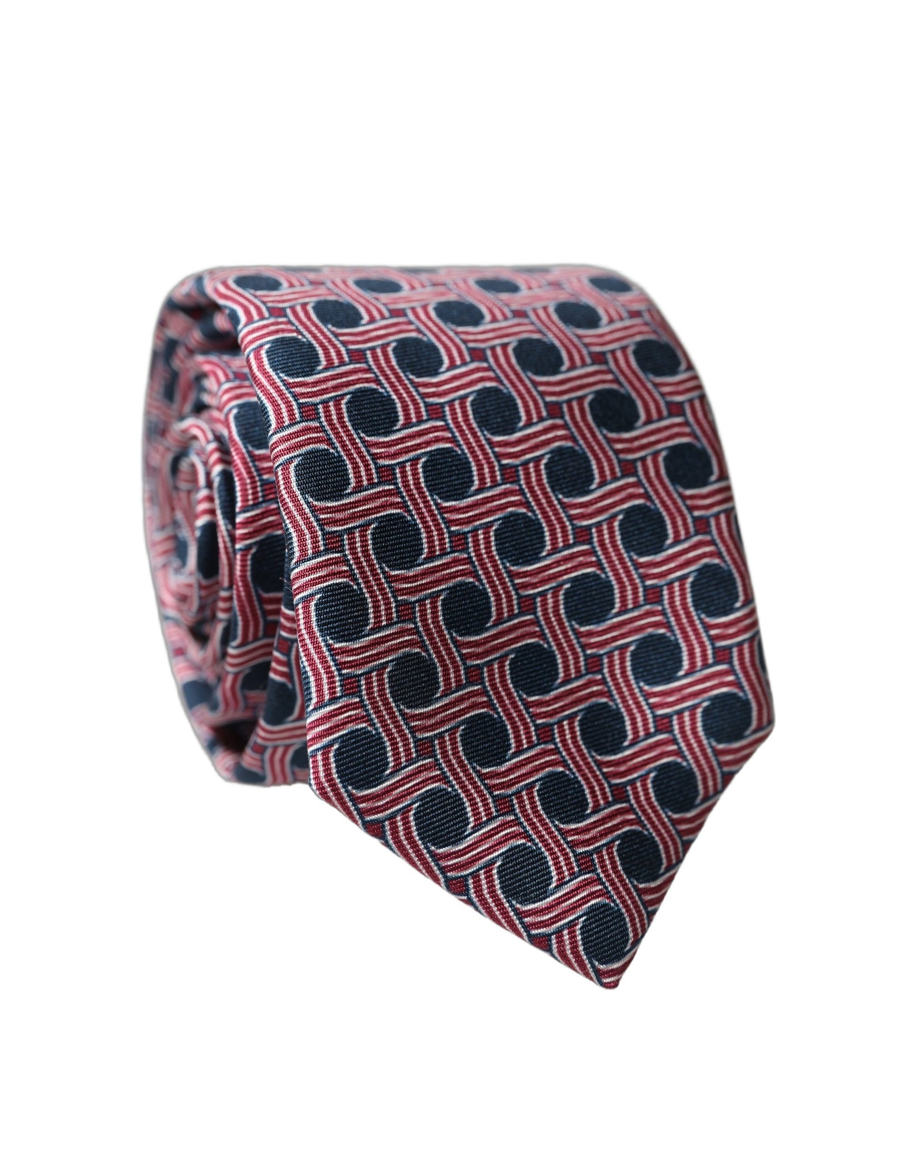 Dolce & Gabbana Multicolor Patterned Silk Adjustable Men Tied Necktie Tie | Regal Royce